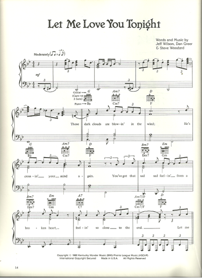 Picture of Let Me Love You Tonight, Jeff Wilson/ Dan Greer/ Steve Woodard, recorded by Pure Prairie League