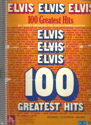 Picture of Elvis Elvis Elvis 100 Greatest Hits, Elvis Presley, sheet music songbook