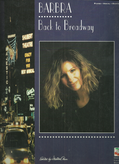 Picture of Barbra Streisand, Barbra Back to Broadway, sheet music songbook