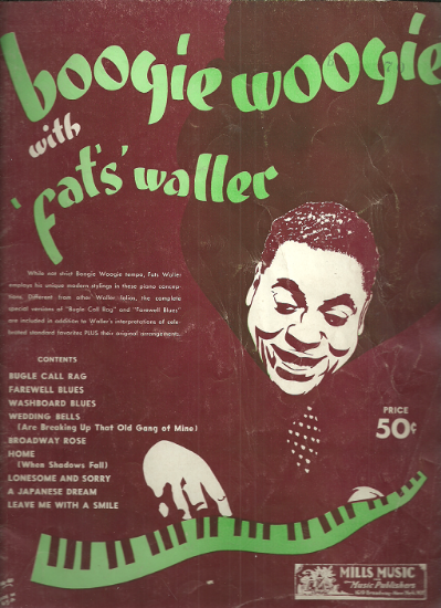 Picture of Boogie Woogie with Fats Waller, piano solo folio