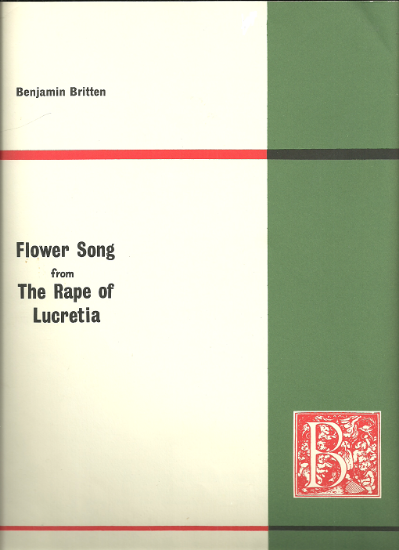 Picture of Flower Song from "The Rape of Lucretia", Benjamin Britten, contralto solo