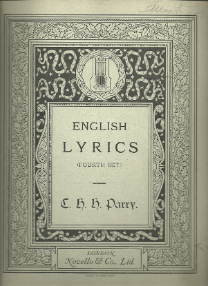 Picture of English Lyrics Fourth Set, C. H. H. Parry, sheet music songbook