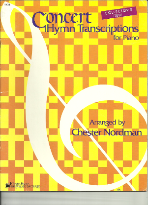 Picture of Concert Hymn Transcriptions for Piano, Chester Nordman, piano solo, sheet music folio