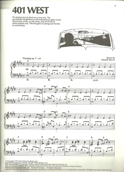 Picture of 401 West, Frank Mills, piano solo sheet music