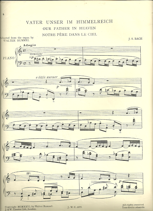 Tredwells-Music.com|Unser vater im Himmelreich (Our Father in Heaven ...