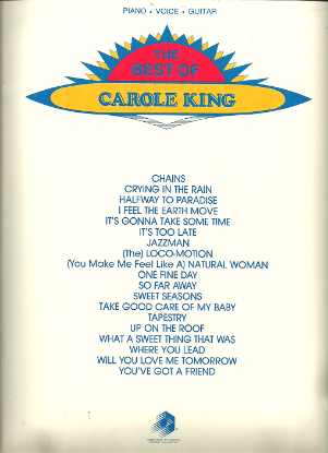 Picture of The Best of Carole King, sheet music songbook