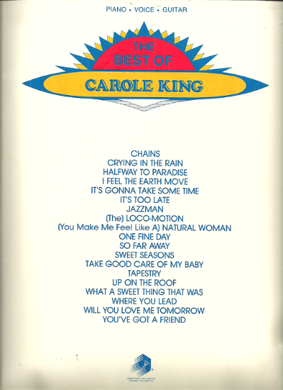 Picture of The Best of Carole King, sheet music songbook