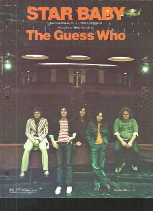 Picture of Star Baby, Burton Cummings, recorded by The Guess Who, sheet music