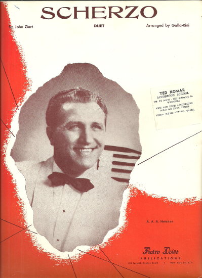 Picture of Scherzo, John Gart, arr. Galla-Rini, accordion duet sheet music
