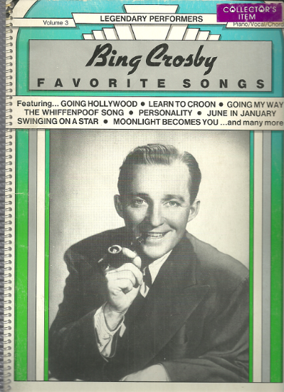Picture of Bing Crosby, Favorite Songs, Legendary Performers Series Volume 3, sheet music songbook