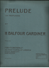 Picture of Prelude(De Profundis), H. Balfour Gardiner, piano solo 