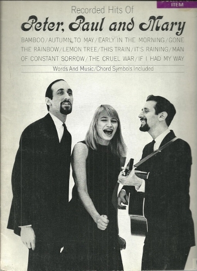 Picture of Peter Paul and Mary, Recorded Hits, piano/ vocal/ guitar, sheet music songbook