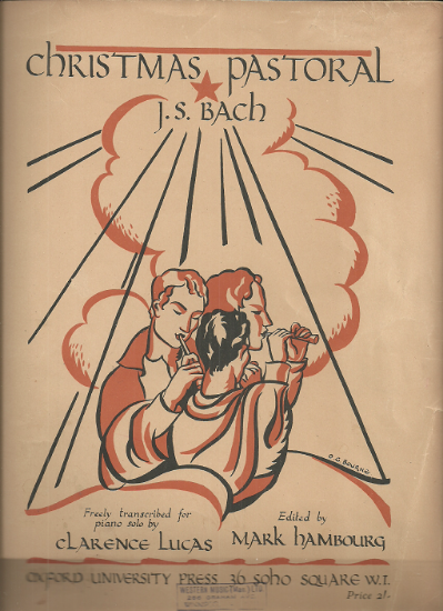 Picture of Christmas Pastoral, from the Christmas Oratorio, J. S. Bach, concert transcription by Clarence Lucas, piano solo, sheet music