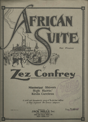 Picture of African Suite, Zez Confrey, piano solo sheet music