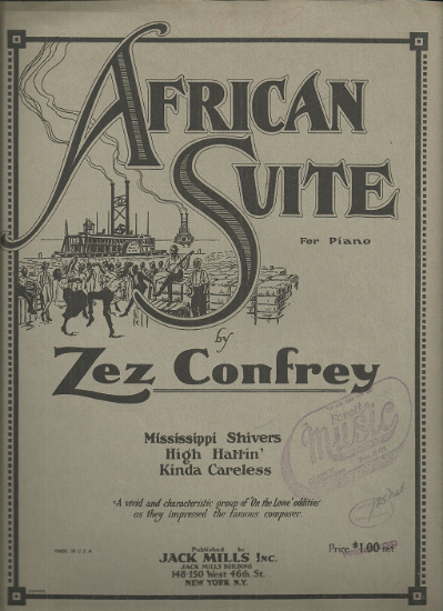 Picture of African Suite, Zez Confrey, piano solo sheet music