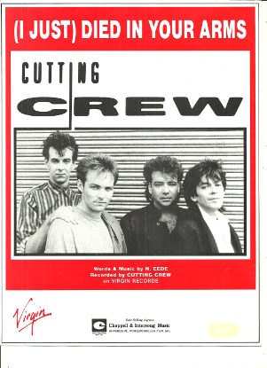 Picture of (I Just) Died in Your Arms Tonight, N. Eede, recorded by Cutting Crew, sheet music
