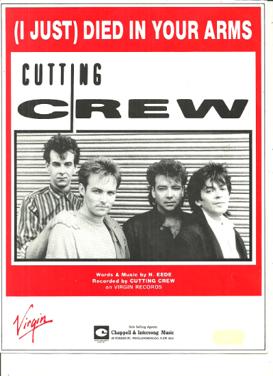 Picture of (I Just) Died in Your Arms Tonight, N. Eede, recorded by Cutting Crew, sheet music