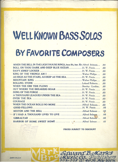 Picture of If I Had a Thousand Lives to Live, Alfred Solman, bass voice solo