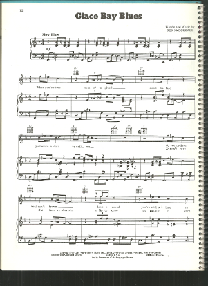 Picture of Glace Bay Blues, Don McDougall, recorded by The Guess Who, sheet music