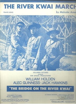 Picture of The River Kwai March, from movie "Bridge On the River Kwai", Malcolm Arnold, piano solo