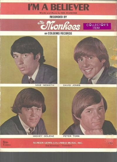 Picture of I'm a Believer (picture 1), Neil Diamond, recorded by The Monkees, sheet music