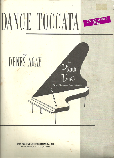 Picture of Dance Toccata, Denes Agay, piano duet sheet music