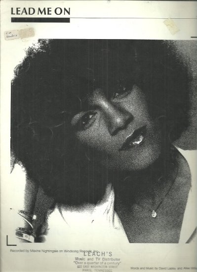 Picture of Lead Me On, David Lasley & Allee Willis, recorded by Maxine Nightingale, sheet music