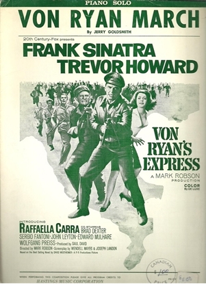 Picture of Von Ryan March, from movie "Von Ryan's Express", Jerry Goldsmith, piano solo