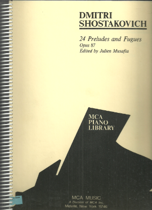 Picture of Dmitri Shostakovich, 24 Preludes and Fugues Op. 87, ed. Julien Musafia, piano solo sheet music folio