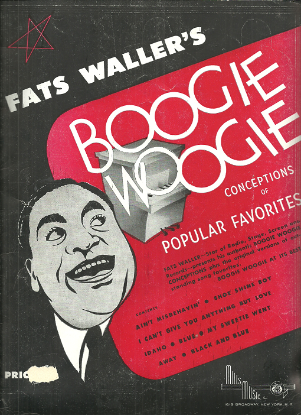 Picture of Fats Waller's Boogie Woogie Conceptions of Popular Favorites, piano solo, sheet music folio