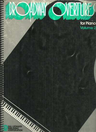 Picture of Broadway Overtures for Piano Volume 2, piano solo transcriptions, sheet music folio