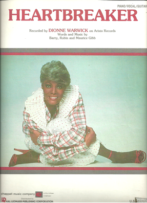 Picture of Heartbreaker, Barry, Robin & Maurice Gibb, recorded by Dionne Warwick
