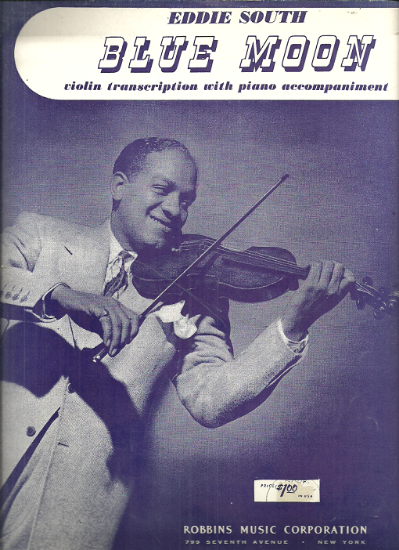 Picture of Blue Moon, Rodgers & Hart, transcr. by Eddie South, violin & piano sheet music