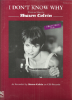 Picture of I Don't Know Why, Shawn Colvin, sheet music