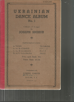 Picture of Ukrainian Dance Album No. 1, arr. Joseph Snihur, violin sheet music folio