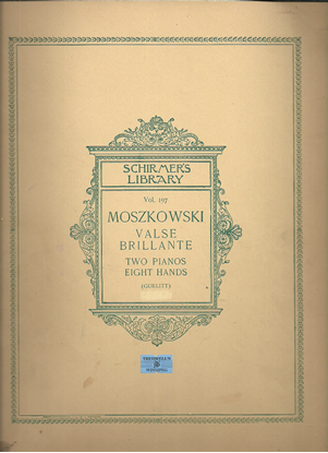 Picture of Valse Brillante, Moritz Moszkowski, arr. Cornelius Gurlitt for 2 piano 8 hands