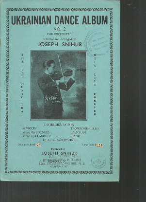Picture of Ukrainian Dance Album No. 2, arr. Joseph Snihur, trombone/ cello sheet music folio
