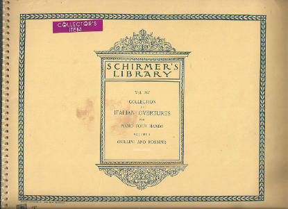 Picture of Collection of Italian Overtures by Bellini & Rossini for Piano Four Hands Vol. 1