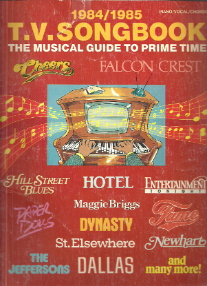 Picture of 1984/1985 T. V. (Television) Songbook, sheet music songbook