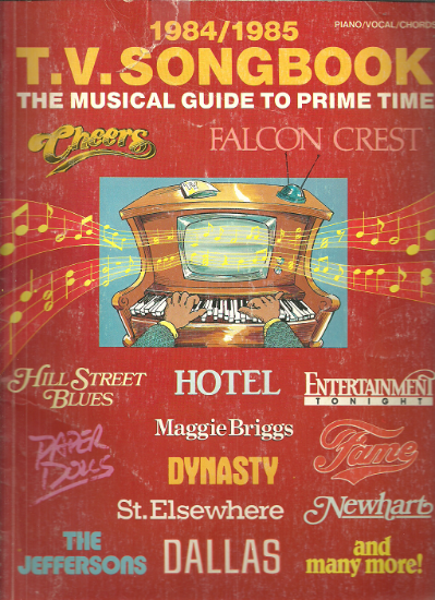 Picture of 1984/1985 T. V. (Television) Songbook, sheet music songbook
