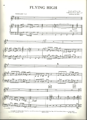Picture of Flying High, Thomas McClary & Lionel Richie, recorded by The Commodores, sheet music