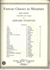 Picture of Famous Classics in Miniature, arr. Edward Stanton, piano solo