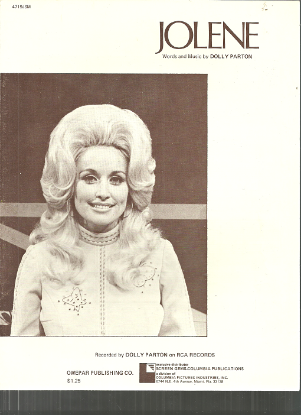 Picture of Jolene, written & recorded by Dolly Parton, sheet music