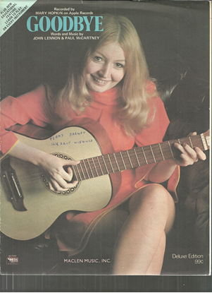 Picture of Goodbye, John Lennon & Paul McCartney, recorded by Mary Hopkin