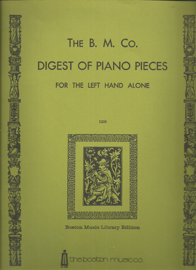 Picture of Boston Music Company Digest of Piano Pieces for the Left Hand Alone, ed. Felix Fox, piano solo folio,