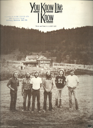 Picture of You Know Like I Know, Larry Lee, recorded by The Ozark Mountain Daredevils