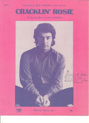 Picture of Cracklin' Rosie, composed & recorded by Neil Diamond, sheet music