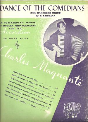 Picture of Dance of the Comedians, from "The Bartered Bride", B. Smetana, arr. for accordion solo by Charles Magnante, sheet music