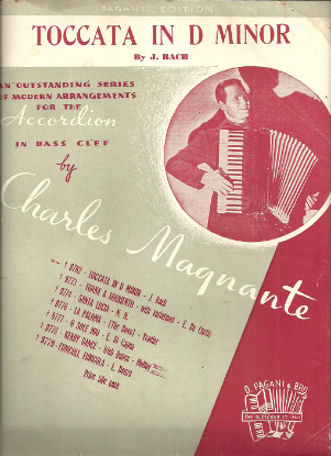 Picture of Toccata in d minor, J. S. Bach, arr. Charles Magnante, accordion solo sheet music