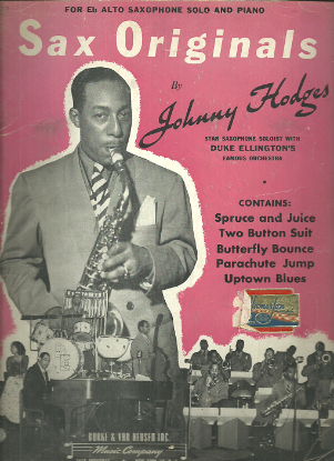 Picture of Johnny Hodges Sax Originals, alto sax & piano, sheet music folio